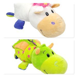 Jay At Play FlipaZoo Persephone Unicorn Imogen Dragon 2 In 1 Plush Stuffed Toy